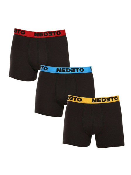 Nedeto Set od tri - muške bokserice Nedeto crne
