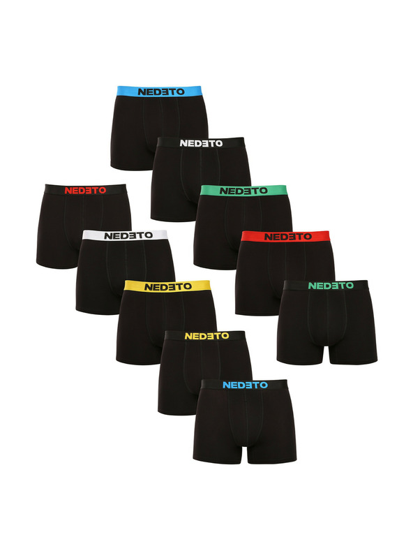 Nedeto Set od deset - muške bokserice Nedeto crne