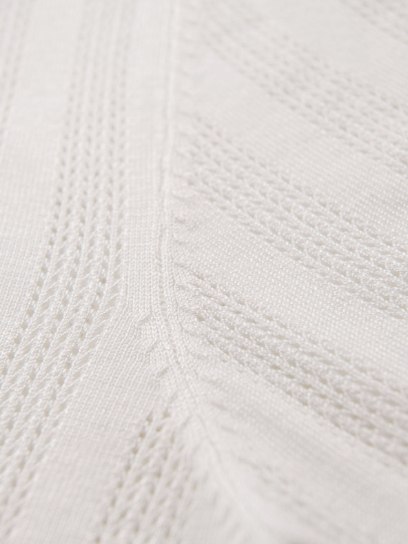 Ombre Clothing Muška polo majica sa zatvaračem na izrezu - bijela