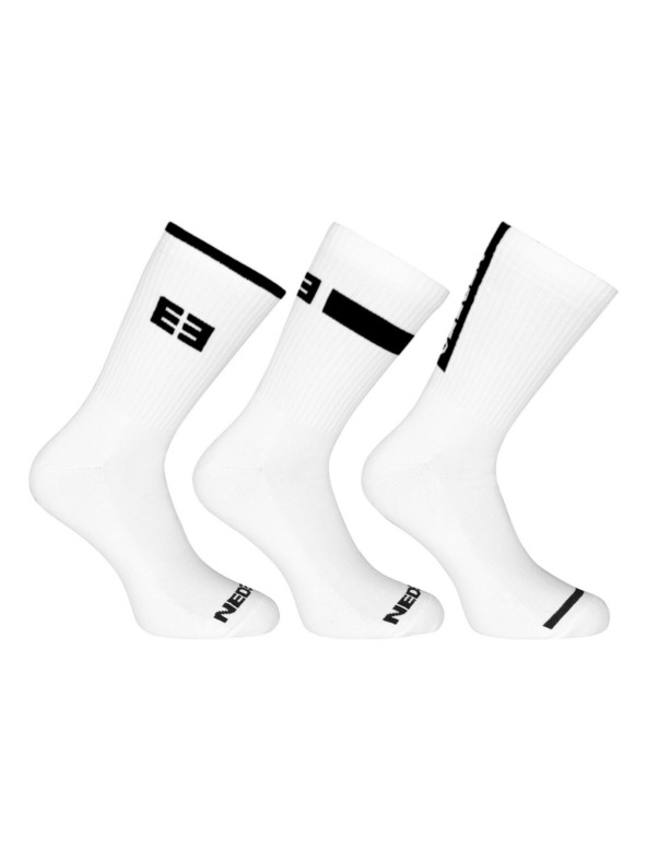 Nedeto Set od tri - Nedeto sportske visoke čarape bijele