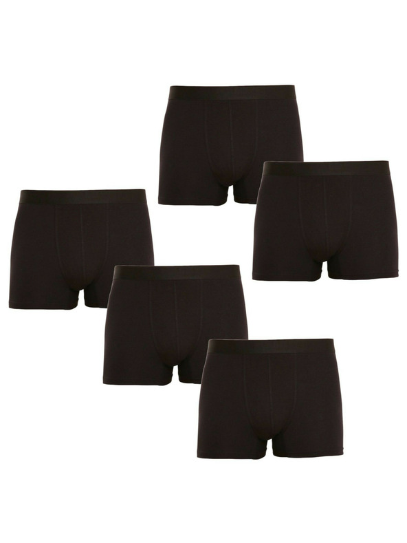Nedeto Set od pet - muške bokserice Nedeto crne