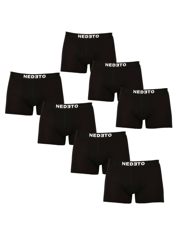 Nedeto Set od sedam - muške bokserice Nedeto crne
