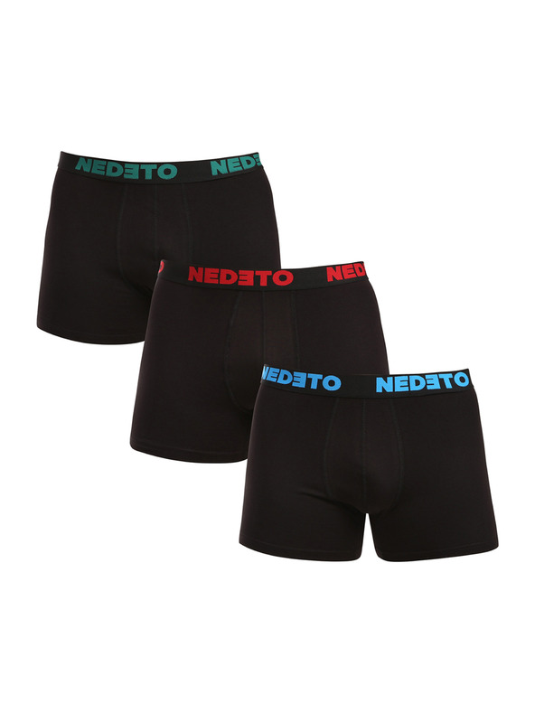 Nedeto Set od tri - muške bokserice Nedeto crne