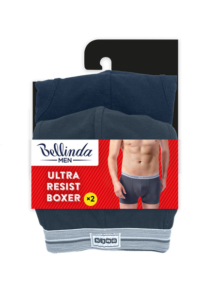Bellinda Dvostruko pakiranje pamučnih bokserica - siva - plava