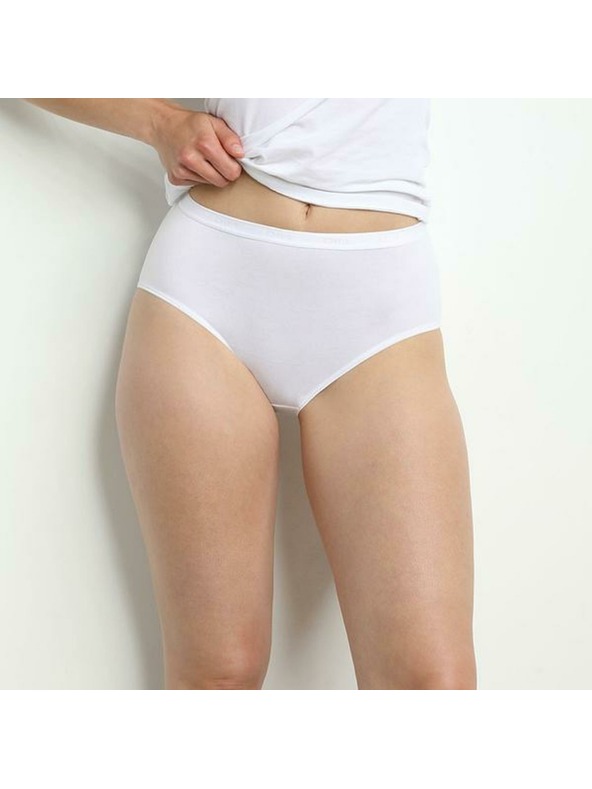 DIM Ženske pamučne gaćice 2 kom - crna - bijela