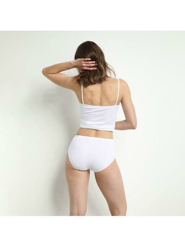 DIM Ženske pamučne gaćice 2 kom - crna - bijela