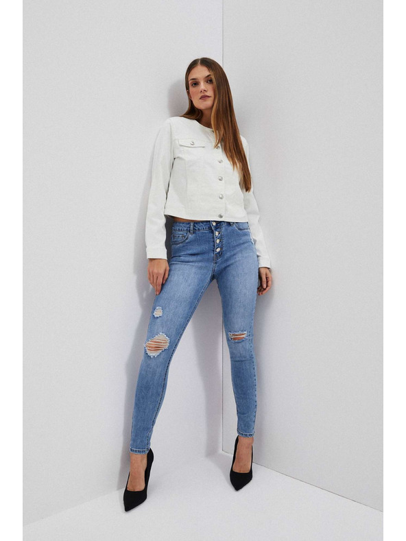 Moodo Ženske traperice Moodo – svijetlo plave