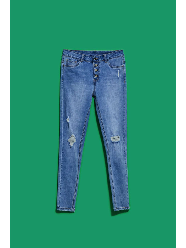 Moodo Ženske traperice Moodo – svijetlo plave