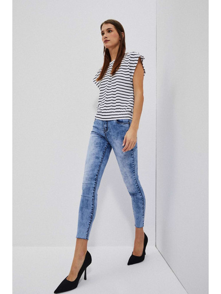 Moodo Ženske traperice Moodo – tamno plave