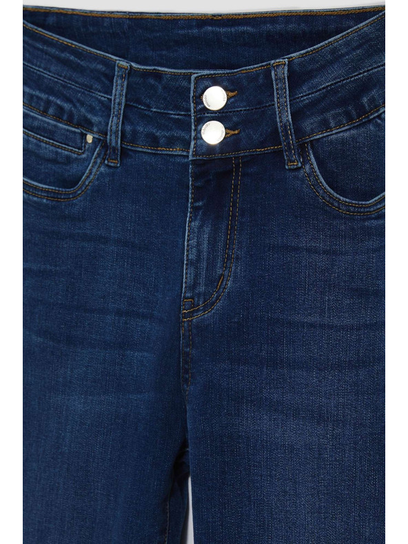 Moodo Ženske traperice Moodo – tamno mornarsko plava