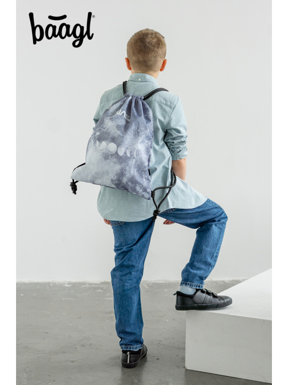 BAAGL  BAAGL 5 SET Skate NASA Grey: ruksak, pernica, futrola, vrećica, fascikl