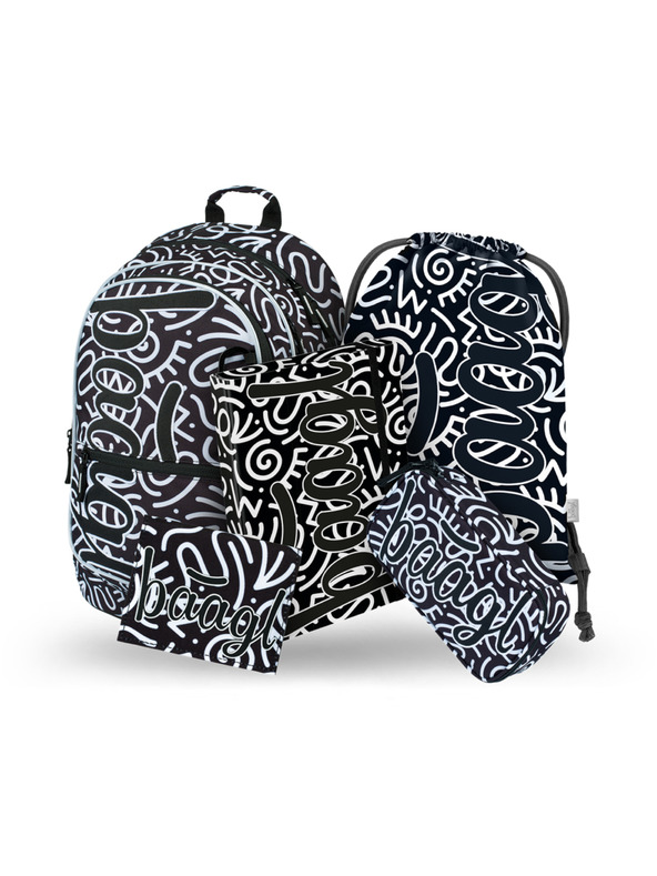 BAAGL  BAAGL 5 SET Core Element: ruksak, pernica, vrećica, fascikla, novčanik