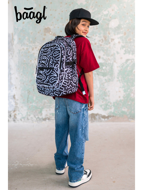 BAAGL  BAAGL 5 SET Core Element: ruksak, pernica, vrećica, fascikla, novčanik