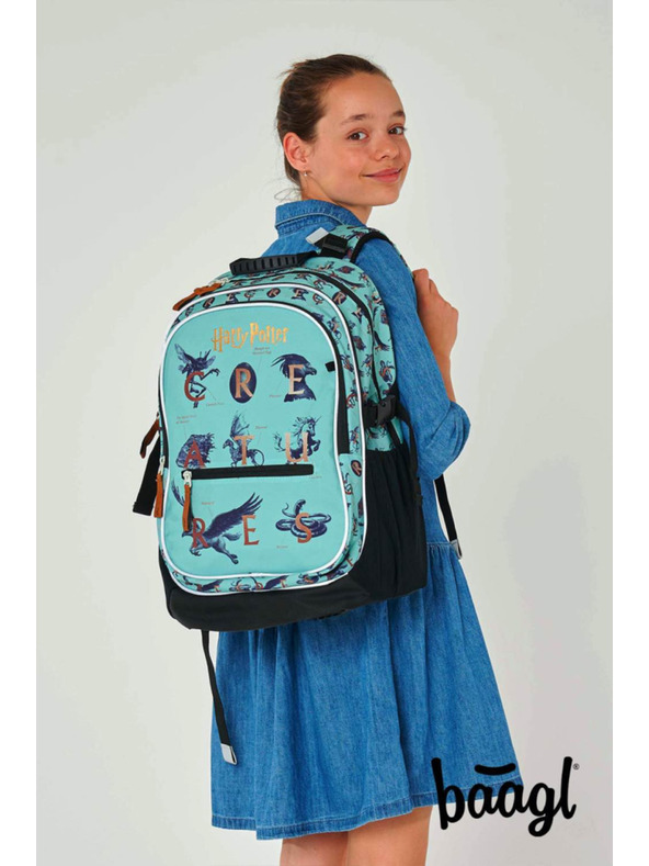 BAAGL  BAAGL 3 SET Core Harry Potter Fantastična bića: ruksak, pernica, vrećica