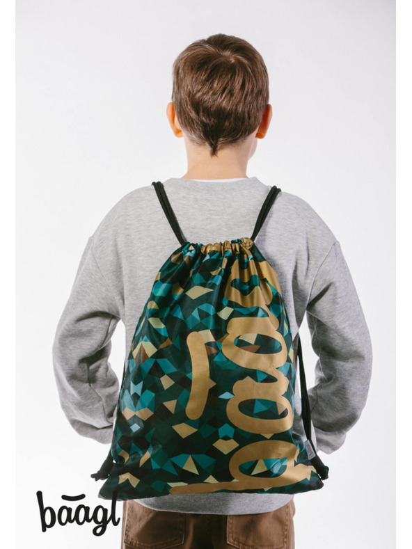 BAAGL  BAAGL 3 SET Skate Polygon: ruksak, pernica, vrećica