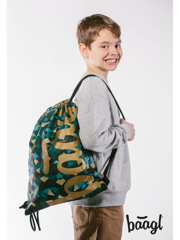 BAAGL  BAAGL 3 SET Skate Polygon: ruksak, pernica, vrećica