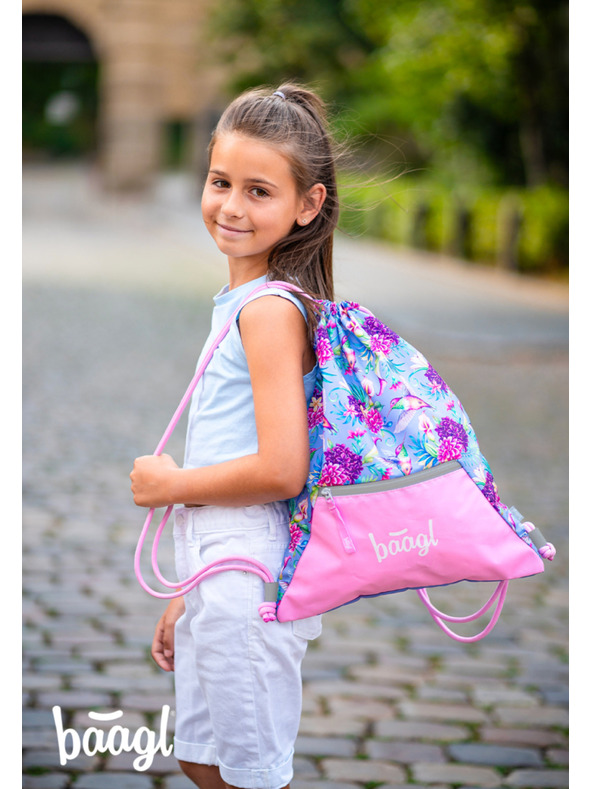 BAAGL  BAAGL 3 SET Airy Kolibri: ruksak, pernica, vrećica