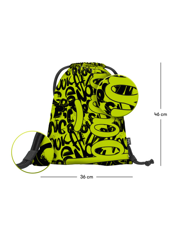 BAAGL  BAAGL 3 SET Core Lime: ruksak, pernica, vrećica