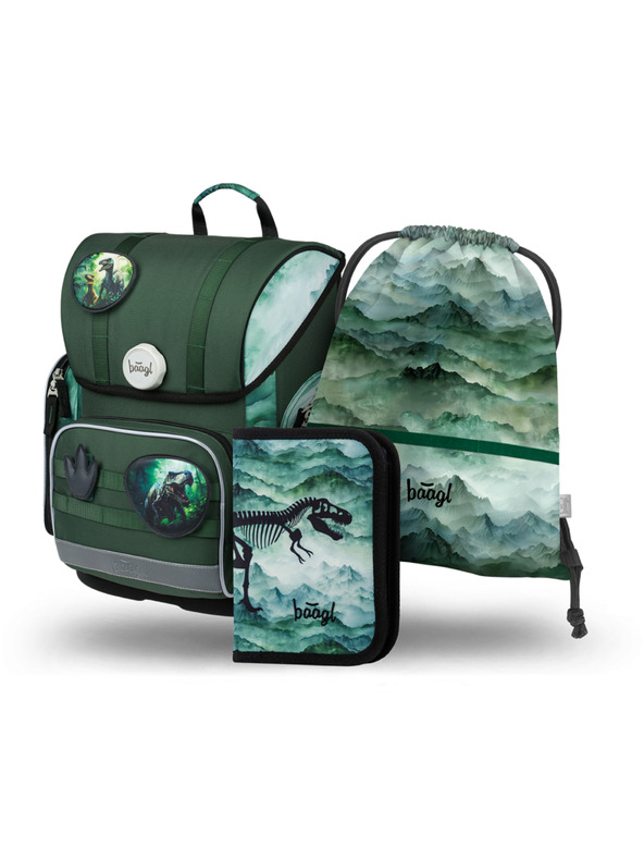 BAAGL  BAAGL SET 3 Ergo Dino: aktovka, pernica, vrećica