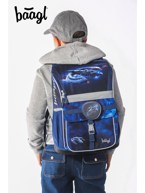 BAAGL  BAAGL SET 3 Zippy Svemirski brod: aktovka, pernica, vrećica
