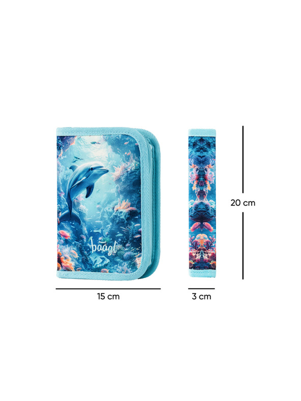 BAAGL  BAAGL SET 3 Zippy Delfin: torba, pernica, vrećica