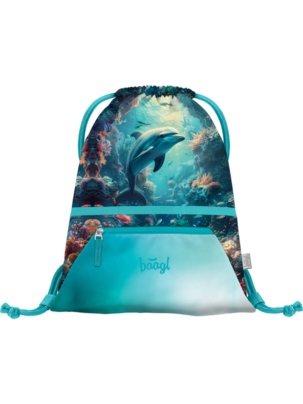 BAAGL  BAAGL SET 3 Zippy Delfin: torba, pernica, vrećica