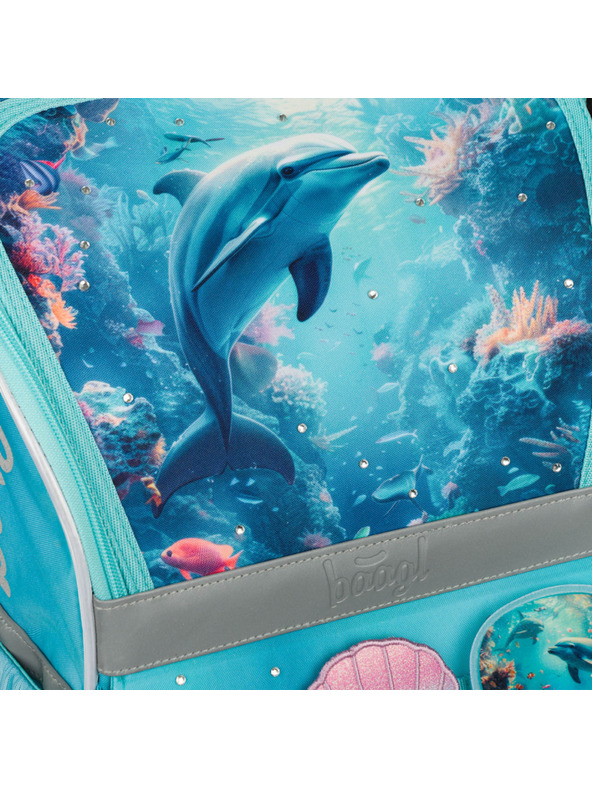 BAAGL  BAAGL SET 3 Zippy Delfin: torba, pernica, vrećica