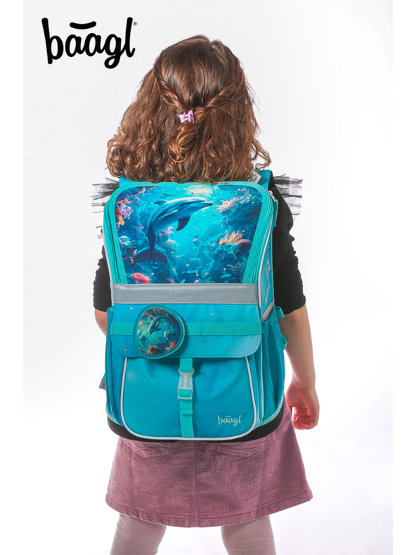 BAAGL  BAAGL SET 3 Zippy Delfin: torba, pernica, vrećica