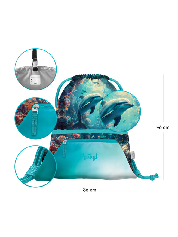 BAAGL  BAAGL Vreća s džepom Delfin