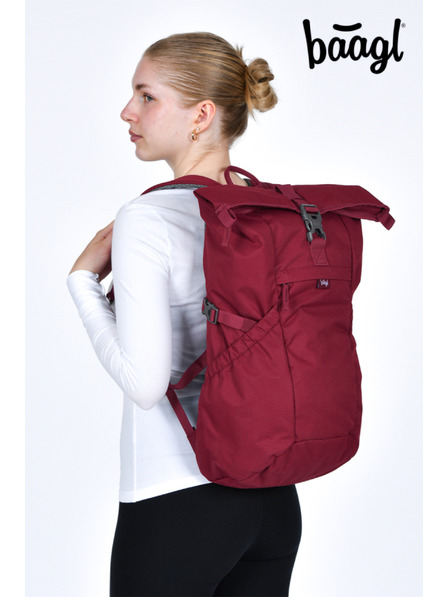 BAAGL  BAAGL Ruksak Roll Burgundy GRS