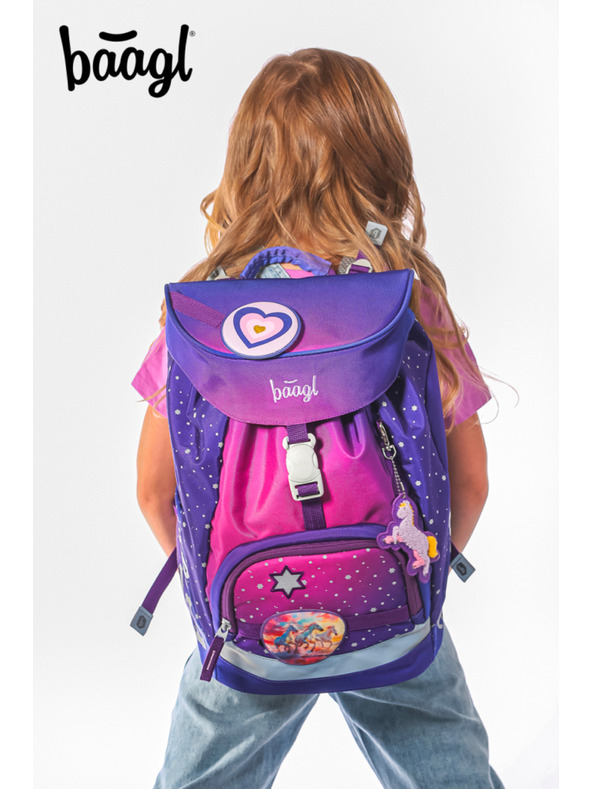 BAAGL  BAAGL Školski ruksak Airy Konji srca