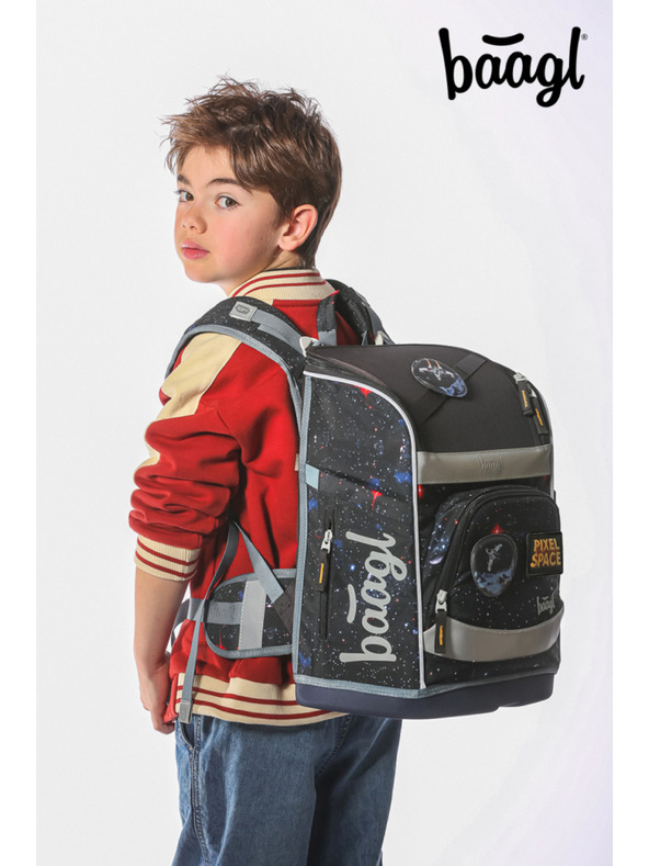 BAAGL  BAAGL Školska torba Zippy plus Pixel Space