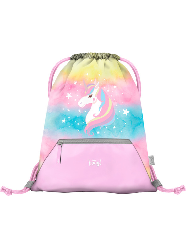 BAAGL  BAAGL SET 3 Zippy plus Rainbow Unicorn: torba, pernica, vrećica