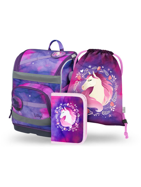 BAAGL  BAAGL SET 3 Zippy plus Konj: torba, pernica, vrećica