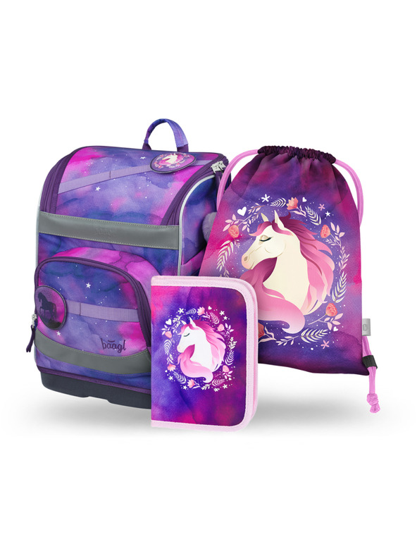 BAAGL  BAAGL SET 3 Zippy plus Konj: torba, pernica, vrećica