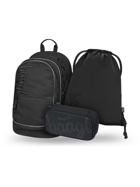 BAAGL  BAAGL SET 3 Core Uni crna: ruksak, pernica, vrećica
