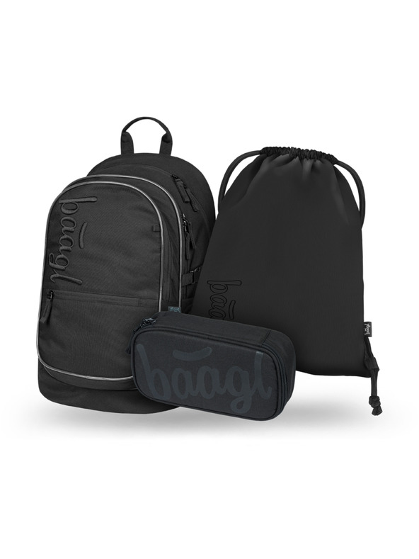 BAAGL  BAAGL SET 3 Core Uni crna: ruksak, pernica, vrećica