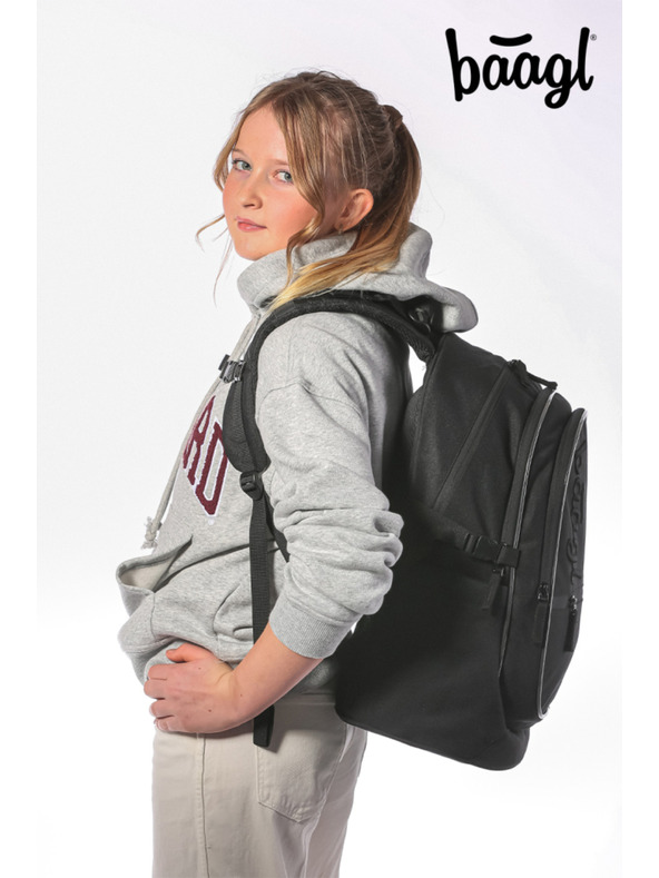 BAAGL  BAAGL SET 3 Core Uni crna: ruksak, pernica, vrećica