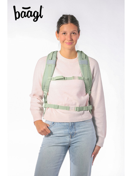 BAAGL  BAAGL Školski ruksak Skate max Mentol