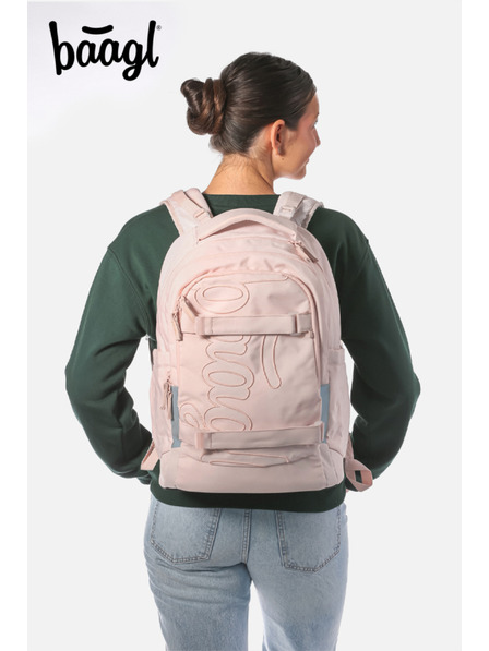 BAAGL  BAAGL SET 3 Skate max Creamy: ruksak, pernica, vrećica