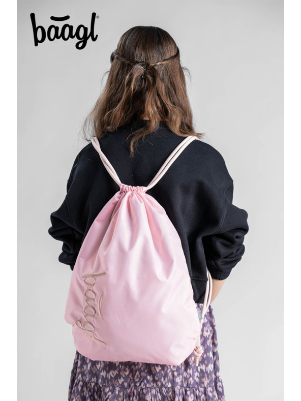 BAAGL  BAAGL SET 3 Skate max Creamy: ruksak, pernica, vrećica