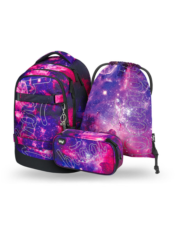 BAAGL  BAAGL SET 3 Skate max Galaxy: ruksak, pernica, vrećica