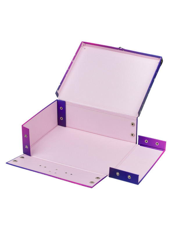 BAAGL  BAAGL Sklopivi školski kovčeg Konji Srce s metalnim kopčama