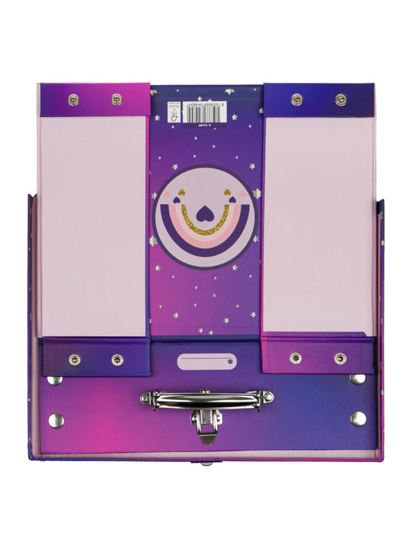 BAAGL  BAAGL Sklopivi školski kovčeg Konji Srce s metalnim kopčama