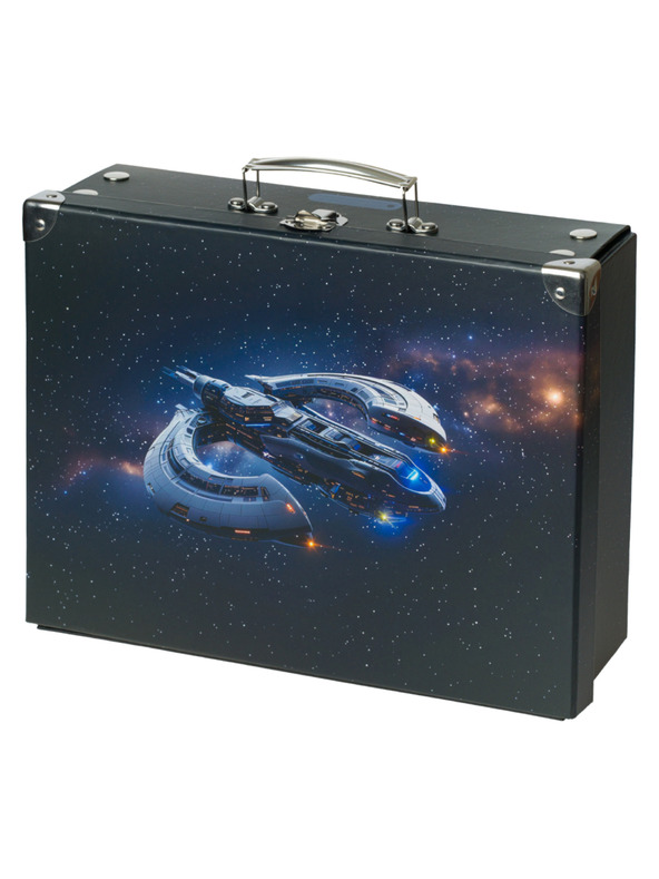 BAAGL  BAAGL Sklopivi školski kovčeg Svemirski Brod s metalnim elementima