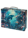 BAAGL  BAAGL Sklopivi školski kovčeg Delfin s metalnim kopčama