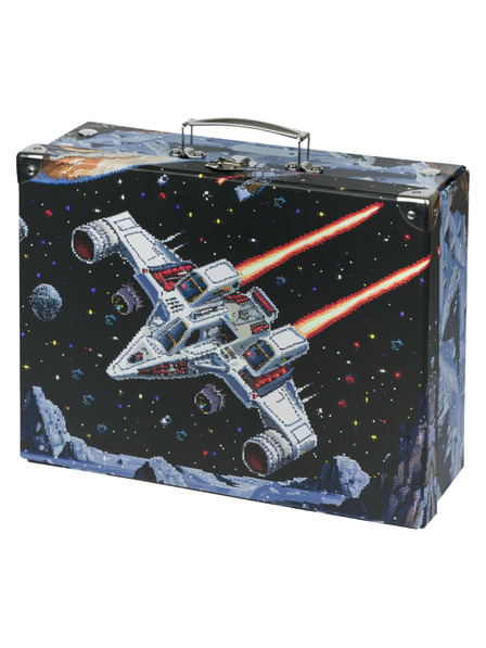 BAAGL  BAAGL Sklopivi školski kovčeg Pixel Space s metalnim elementima