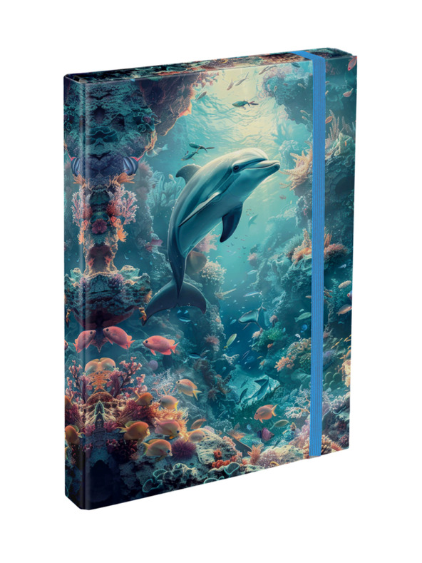 BAAGL  BAAGL Mape za školske bilježnice A4 Delfin