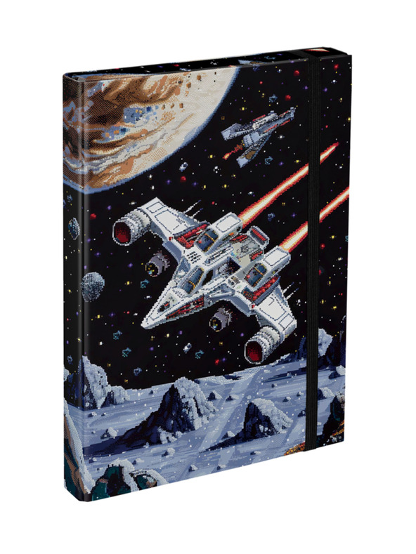 BAAGL  BAAGL Mapa za školske bilježnice A4 Pixel Space