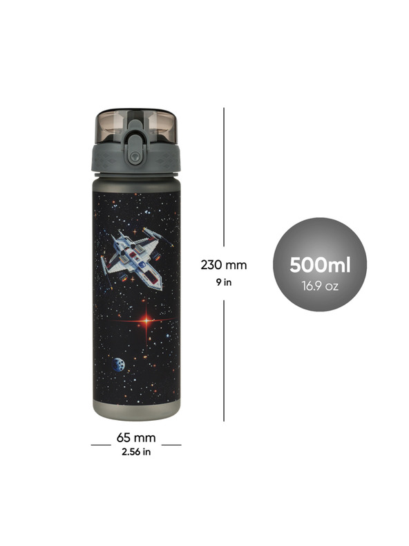 BAAGL  BAAGL Tritanska boca za piće Pixel Space 500 ml